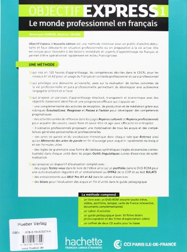 Objectif Express 01. Livre de l'élève + DVD-ROM: Le monde professionnel en français