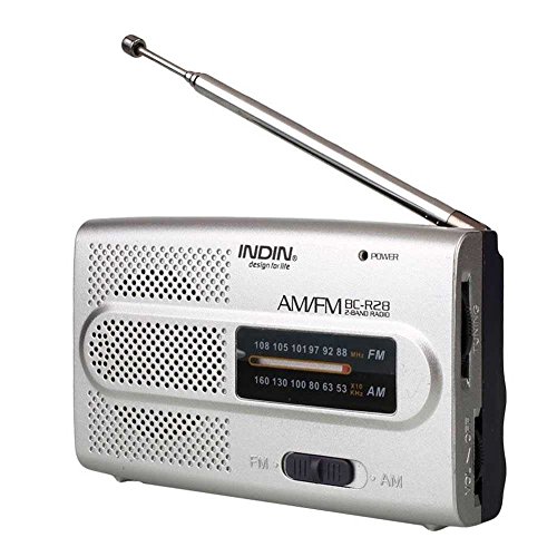 OcioDual Radio de Bolsillo Portatil Mini FM/Am 2 Bandas a Pilas Jack BC-R28