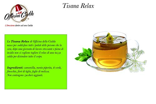 ODC MADE IN ITALY Kit de 100 CÁPSULAS DE TÉ DE RELACIÓN CON HIERBAS SIN AZÚCAR AÑADIDO Compatibles con las Máquinas de Café Nespresso.