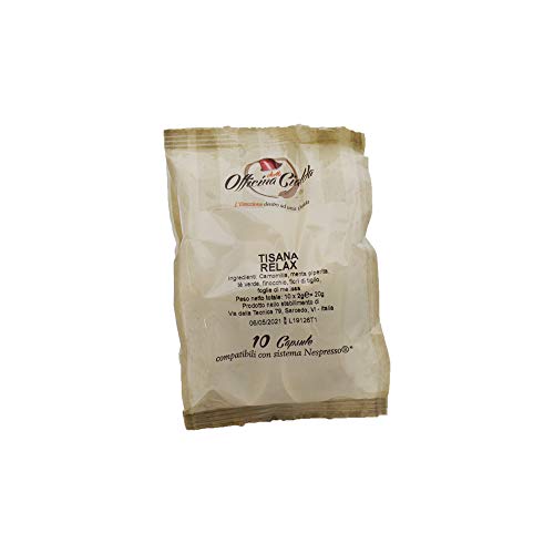 ODC MADE IN ITALY Kit de 100 CÁPSULAS DE TÉ DE RELACIÓN CON HIERBAS SIN AZÚCAR AÑADIDO Compatibles con las Máquinas de Café Nespresso.