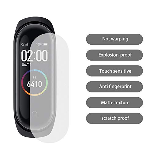 Oddity Protectores de Pantalla para Xiaomi Mi Band 4 - Protectores de Pantalla para smartwatch Película de Vidrio Templado Anti-Scratch Bubble Free - 5 PCS