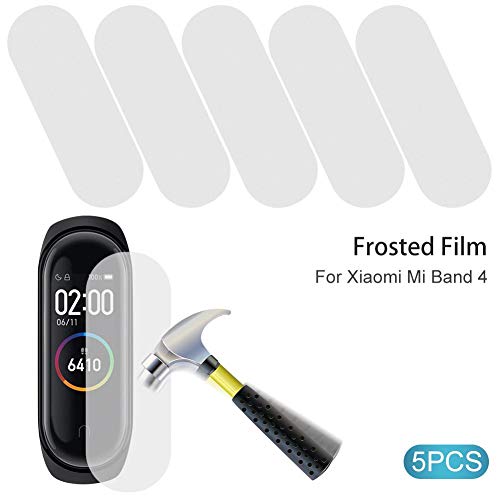Oddity Protectores de Pantalla para Xiaomi Mi Band 4 - Protectores de Pantalla para smartwatch Película de Vidrio Templado Anti-Scratch Bubble Free - 5 PCS