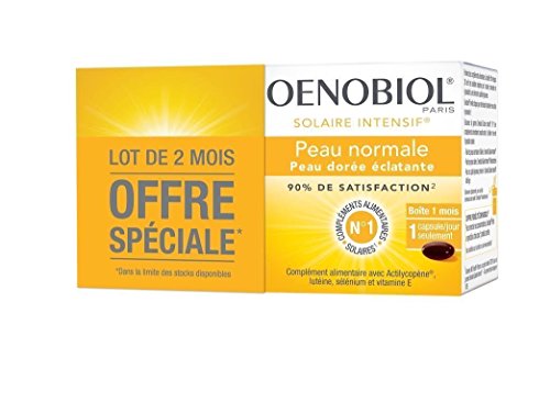 Oenobiol Solar Intensivo Nutriprotección piel normal – piel dorada deslumbrante – Lote de 4 x 30 Cápsulas PN