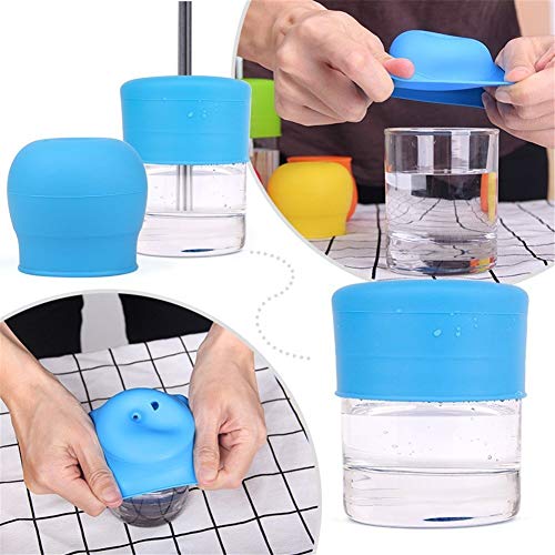 OFKPO 5 Unidades por Paquete Silicona Taza Tapas, Silicón Hace la Taza en la Taza del Sippy de la Derramar-Prueba para los Bebés y los Niños Pequeños