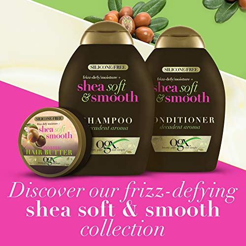 OGX Frizz Defy Moisture Plus Mantequilla cremosa suave y suave, 187 g