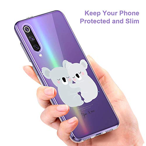 Oihxse Compatible con Xiaomi Mi 6 Funda Cristal Silicona TPU Suave Ultra-Delgado Protector Estuche Creativa Patrón Protector Anti-Choque Carcasa Cover(Pereza A1)