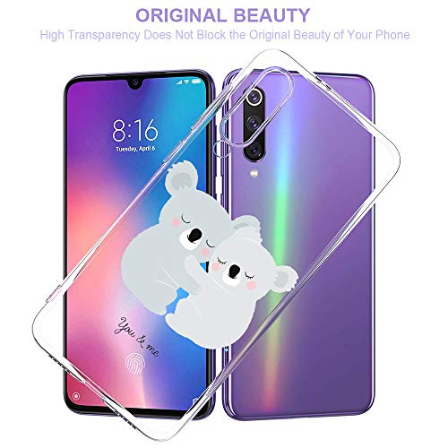 Oihxse Compatible con Xiaomi Mi 6 Funda Cristal Silicona TPU Suave Ultra-Delgado Protector Estuche Creativa Patrón Protector Anti-Choque Carcasa Cover(Pereza A1)