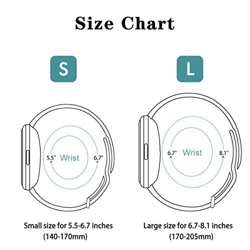 Oihxse Silicona Ajustable Correa Compatible con Fitbit Versa/Versa Special Edition/Fitbit Versa 2/Versa Lite Watch Deportivo Suave Reemplazo Delgada Pulsera Accesorio Mujer Hombre (Marrón Gris,S)