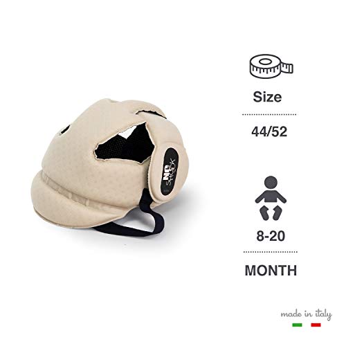 OkBaby - Casco protector para los niños, color beige, talla 44/52 (8-20 meses)