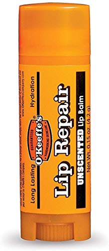 O'Keeffe's Reparador de labios sin perfume, 4,2 g, paquete de 6