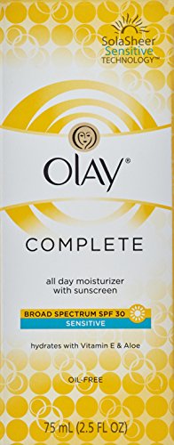 Olay Complete Defense Daily UV Moisturizer SPF 30, Sensitive Skin 2.5 fl oz (75 ml) by Olay