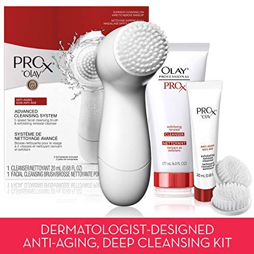 Olay Prox diario Dermatológicos de profundidad kit de limpieza con cepillo de limpieza facial y limpiador