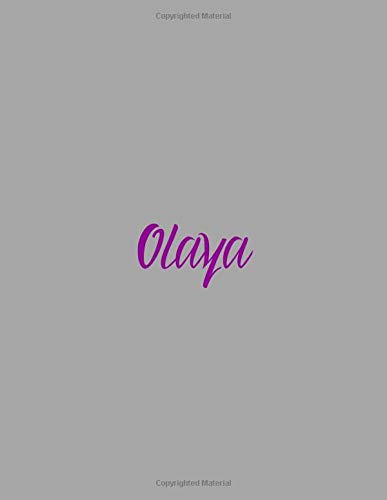 Olaya: notebook with the name on the cover, elegant, discreet, official notebook for notes, dot grid notebook,