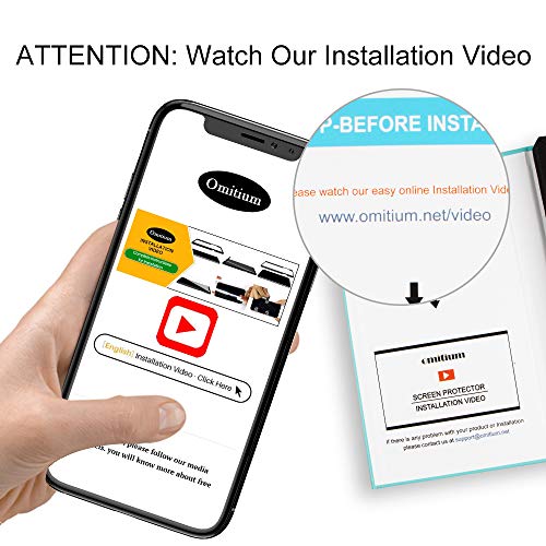 omitium Protector Pantalla para iPhone 11, [3 Pack] iPhone XR Cristal Templado [Cobertura máxima][ [Marco Instalación Fácil] Sin Burbujas Dureza 9H Vidrio Templado iPhone 11/iPhone XR, 6,1”