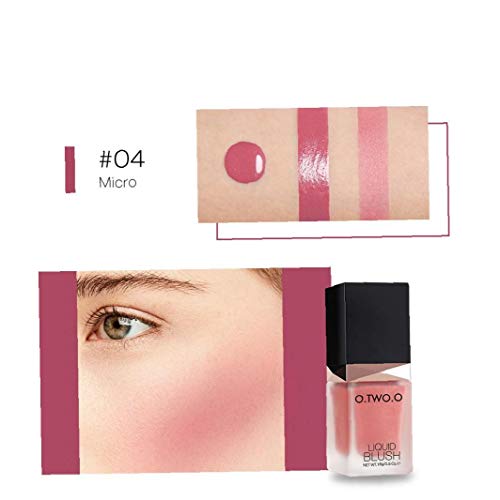 OMMO LEBEINDR Rubor Facial Orgánica Líquida Rubor Brillo Natural Enhancer Lotion (04) 1pc Líquido Natural Blush Sedosa Larga Duración Rubor Milani Blush Blush Maquillaje