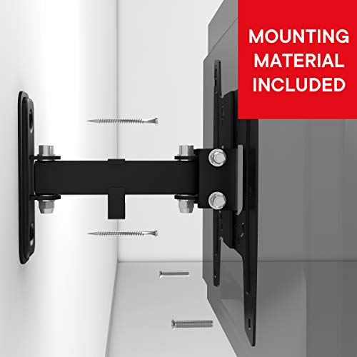 One For All WM4251, Soporte de pared para TV de 19 a 42” Giratorio 180° Peso máx. 30kg, Para todo tipo de TVs LED, LCD, Plasma, negra
