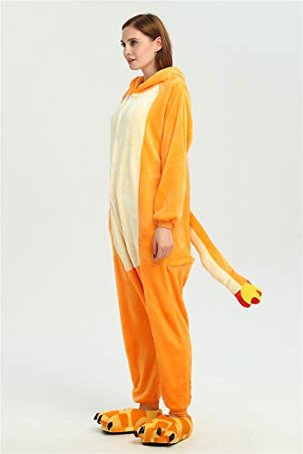 Onesie Adultos Pijamas Mujeres Ropa de Dormir cálida Ropa para el hogar Punto de Dinosaurio Unicornio Animal Cosplay Cartoon Playsuit Pijama de Franela Mono