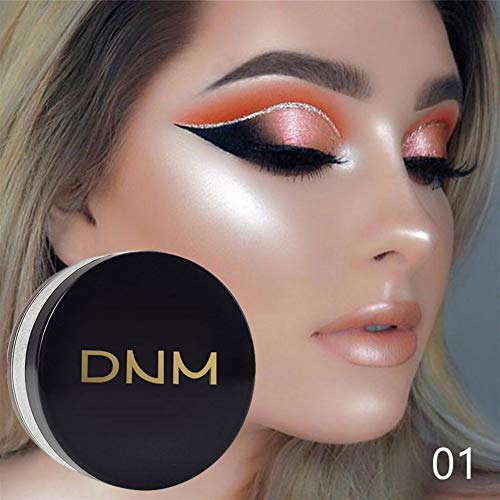 Onkessy Loose Powder Highlighter Powder Durable Impermeable Ilumina el color de la piel para el maquillaje Highlighter de la cara y el cuerpo