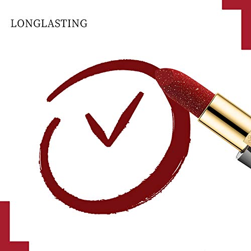 Onlyoily 6 tonos suaves de lápiz labial Sólido, coloración altamente pigmentada que proporciona una superficie mate de terciopelo,Barra de Labios Hidratante Mate Color Sensational (03)