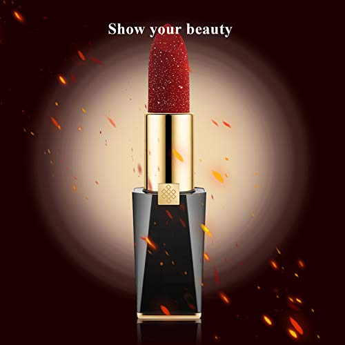 Onlyoily 6 tonos suaves de lápiz labial Sólido, coloración altamente pigmentada que proporciona una superficie mate de terciopelo,Barra de Labios Hidratante Mate Color Sensational (01)