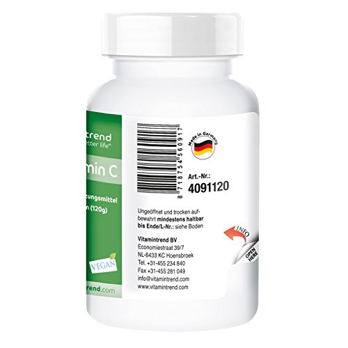 OPC 500mg con Vitamina C – Extracto de Semilla de Uva – Vegano – 120 comprimidos – fabricado en Alemania