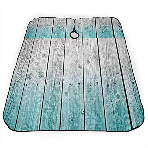 Opiadco Wood Panels Background with Digital Tones Country House Hair Cut Cape Waterproof Stain Resistant Professional Hair Apron Anti Static Durable Salon Cape Hair Barber Hairdressing Cape For Adult