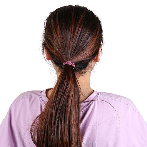 Opopark 200 Piezas Elásticos de Pelo Gomas de Pelo, Diadema Elástica para Soporte de Cola de Caballo Banda Elástica Trenzada