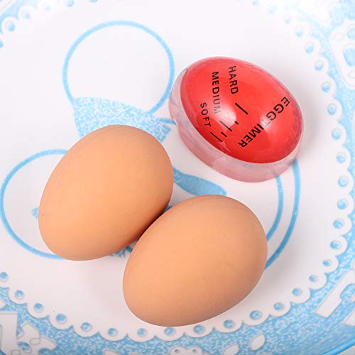 Opopark 3 Piezas Temporizador de Huevos, Indicador que Cambia de Color – Huevo Hervido Suave, Medio, Duro