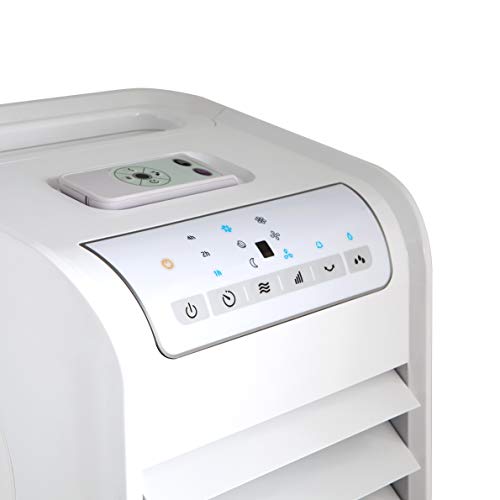 Orbegozo AIR 46 Climatizador evaporativo 3 en 1, 3 velocidades, temporizador, acumuladores de frío, depósito de 6 l, mando a distancia, silencioso, 55 W