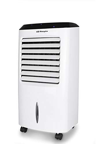 Orbegozo AIR 52 Climatizador evaporativo 3 en 1, 3 velocidades, Temporizador, Mando a Distancia, acumuladores de frío, depósito de 10 l, 65 W