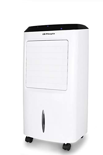 Orbegozo AIR 52 Climatizador evaporativo 3 en 1, 3 velocidades, Temporizador, Mando a Distancia, acumuladores de frío, depósito de 10 l, 65 W