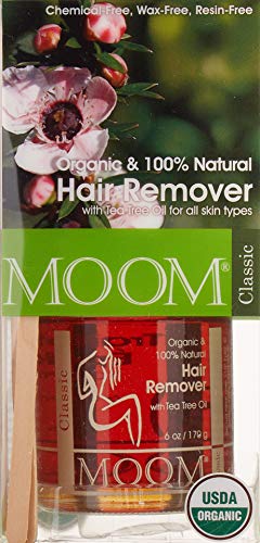 Organic Hair Remover, con aceite de árbol de té, clásico, 6 oz (170 g) - Moom
