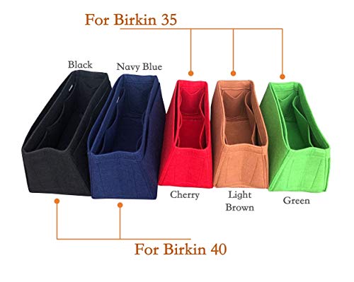 Organizador de bolsa de mano, bolsa de fieltro para insertar bolsa de forro de forro de bolsa protectora para organizar el bolso (estilo W), Gris oscuro. (Gris) - JKS-W-229-Dark-Grey