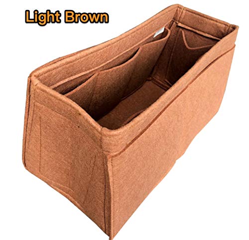 Organizador de bolsa de mano, bolsa de fieltro para insertar bolsa de forro de forro de bolsa protectora para organizar el bolso (estilo W), Gris oscuro. (Gris) - JKS-W-229-Dark-Grey