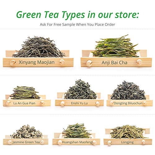 Oriarm 100g / 3.53oz Té Verde Chino Hojas Sueltas Laoshan Gree Tea - Cloud and Mist Tea Loose Leaf - Powerful Antioxidants Brew Hot or Iced Tea