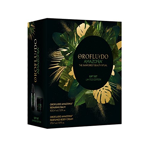 orof luido Limited Edition Set de regalo, Amazonia Repairing Balm haarbalm con queratina + perfumed Body Cream Crema Corporal (100 ml + 175 ml), 275 ml