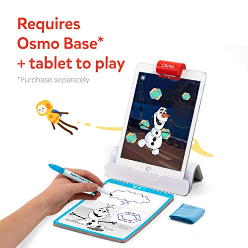 Osmo Essence Osmo – Super Studio Disney Frozen 2 Juego – Edades 5 – 11 – Aprende a dibujar Elsa, Anna, Olaf y más favoritos y ver cómo vienen a la vida – para iPad y Fire Tablet Base requerida