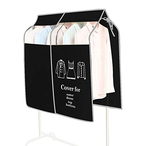 OTraki Funda Vestido para Carril de Ropas 120 x 110 cm Funda Perchero Protectora Chaquetas con Ventana Visual Fund Ropa Percha Ideal para Evitar el Polvo y Suciedad