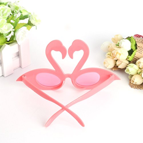 OULII Gafas de sol de Flamingo para gafas de sol Hawaiian Dance para Luau Summer Beach Party Favors
