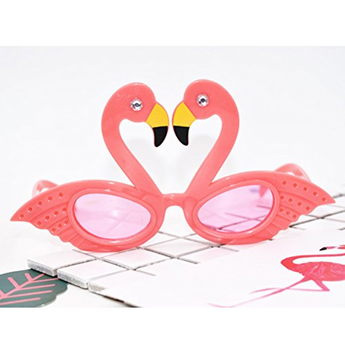 OULII Gafas de sol de Flamingo para gafas de sol Hawaiian Dance para Luau Summer Beach Party Favors
