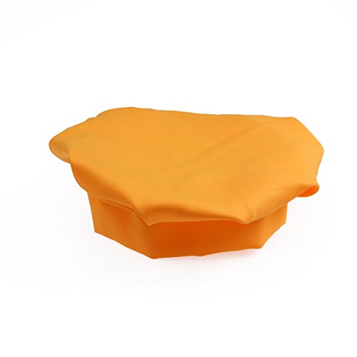 OUNONA Juego de chef para niños Delantal para niños Sombrero y mangas de cocina Juego de chef para niños para cocinar Pintura o decoración para hornear (naranja)