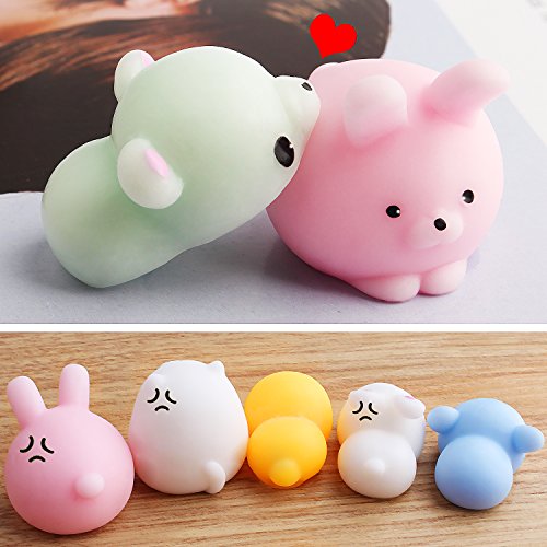 Outee 16 Pcs Al Azar Slow Rising Squishy Crema Scented Mini Animal Squishy Juguete Suave, Color Aleatorio