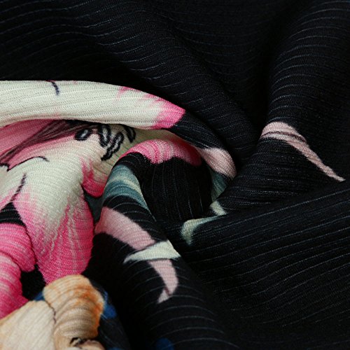 Overdose Las SeñOras De Las Mujeres De ImpresióN De Manga Larga Tops Blanco Cremallera Mejor Regalo De La Chaqueta Caliente Outwear Negro Tops Sueltas Top (S, C-Negro)