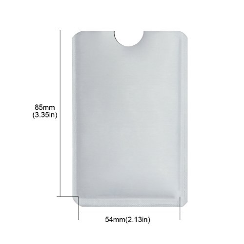 Owfeel Pack de 15 Bloqueo RFID Secure Credit Card Holder Identificación de tarjeta de crédito Anti-robo Protector de prueba de agua Titular seguro