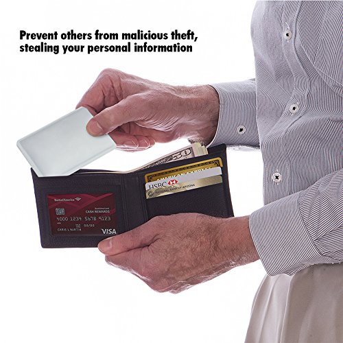 Owfeel Pack de 15 Bloqueo RFID Secure Credit Card Holder Identificación de tarjeta de crédito Anti-robo Protector de prueba de agua Titular seguro