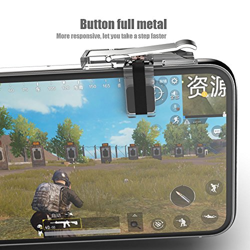 OXOQO PUBG Controlador de juego [Actualización Clip], Shoot juego delteléfono Botón sensible de inducción y AIM Keys L1R1 tirador disparadores Joystick para PUBG (1 par)