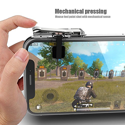 OXOQO PUBG Controlador de juego [Actualización Clip], Shoot juego delteléfono Botón sensible de inducción y AIM Keys L1R1 tirador disparadores Joystick para PUBG (1 par)