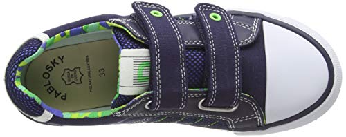 Pablosky, Zapatillas-Niño para Niños, Azul, 34 EU