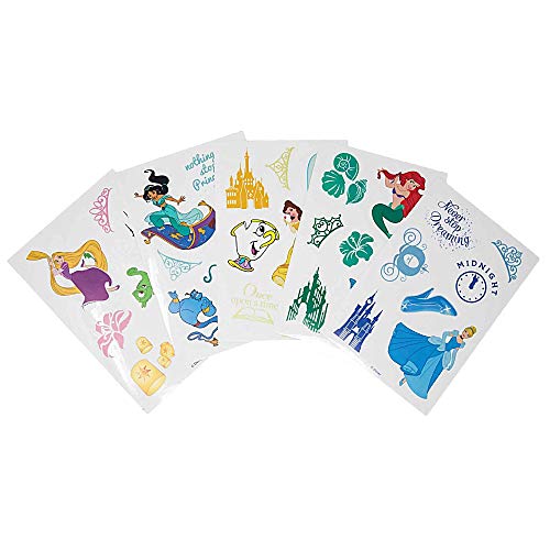 Pack de 35 pegatinas originales de Disney Princess Royal Ensemble Tech Gadget