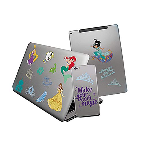 Pack de 35 pegatinas originales de Disney Princess Royal Ensemble Tech Gadget